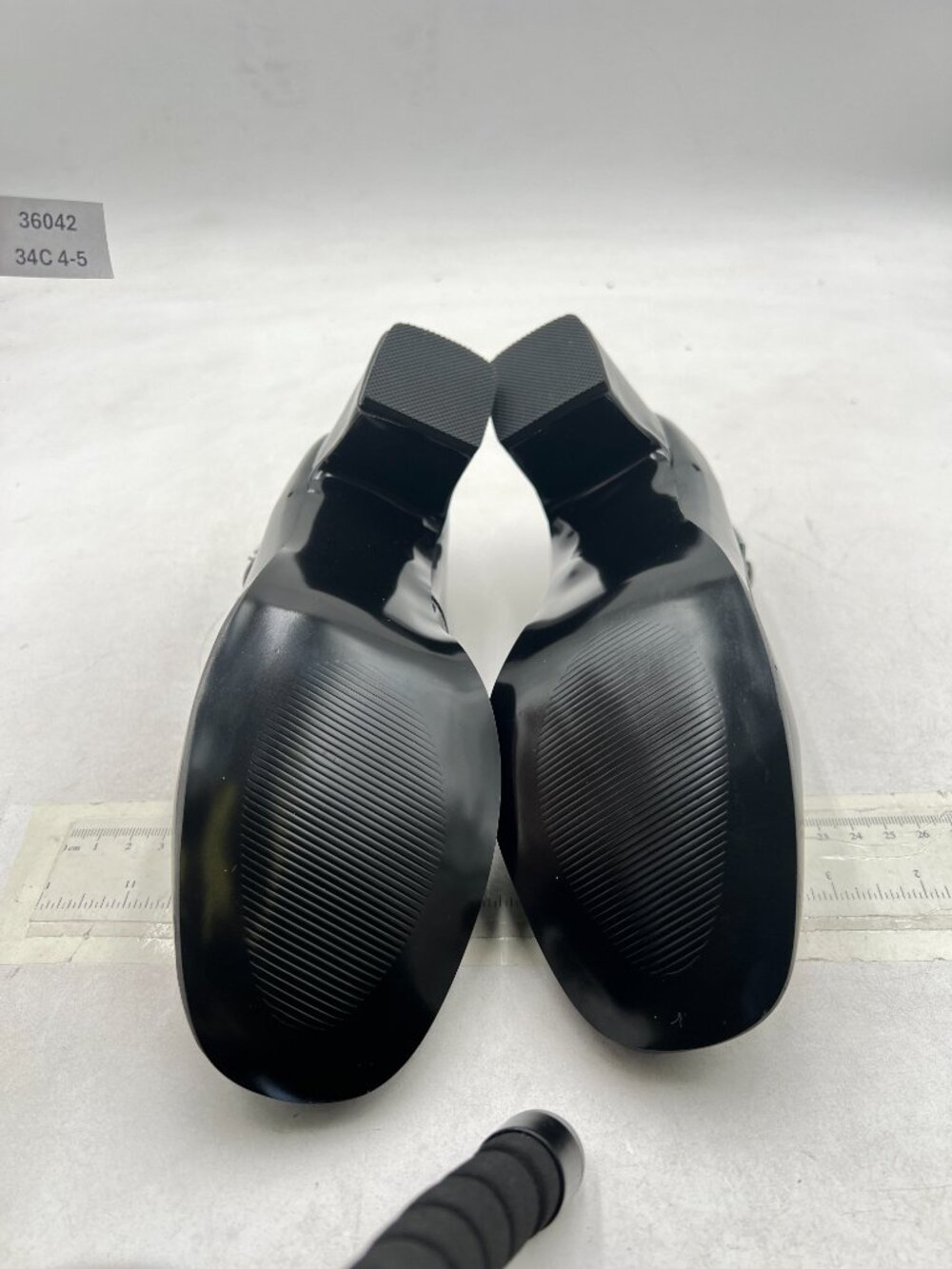 YDN Black Square Toe Mary Jane Pumps Slip On Chunky Heels Comfort Shoes - Picture 7 of 8